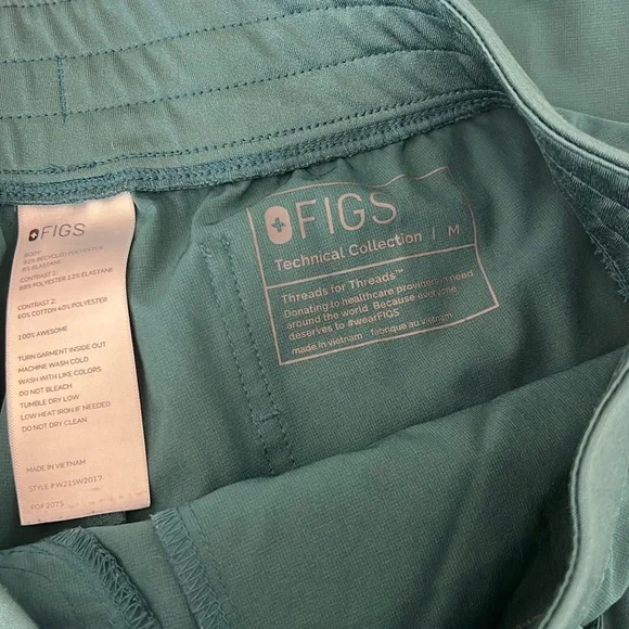 Figs Women’s Scrub Bottoms Caribbean Blue FIONlite Size M - Picture 2 of 4